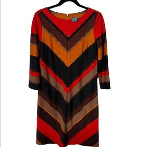 Gabby Skye Aztec Brown and Orange Dress Size 12